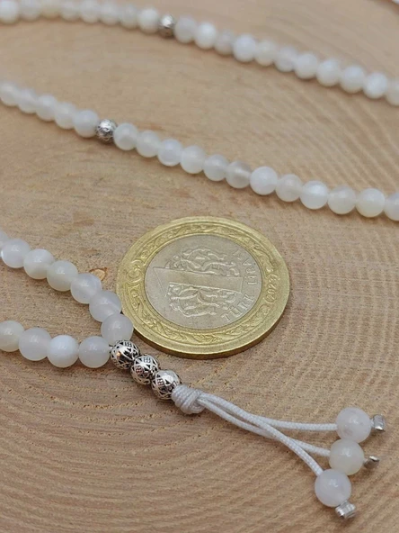 Ay Taşı 99luk Tesbih 4mm (17230) - Resim 6