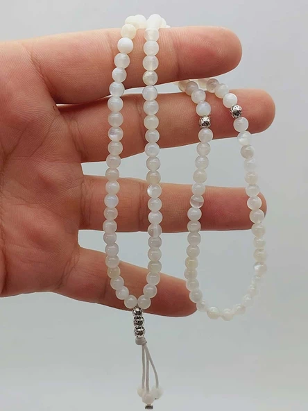 Ay Taşı 99luk Tesbih 4mm (17230) - Resim 4