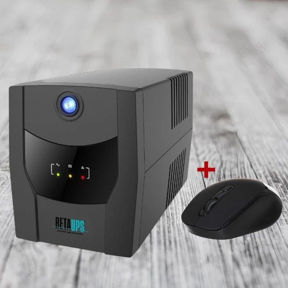 BetaUps 650VA Line İnteractive Ups Kesintisiz Güç Kaynağı (5/15 Dak-12V/7AH*1) - 2