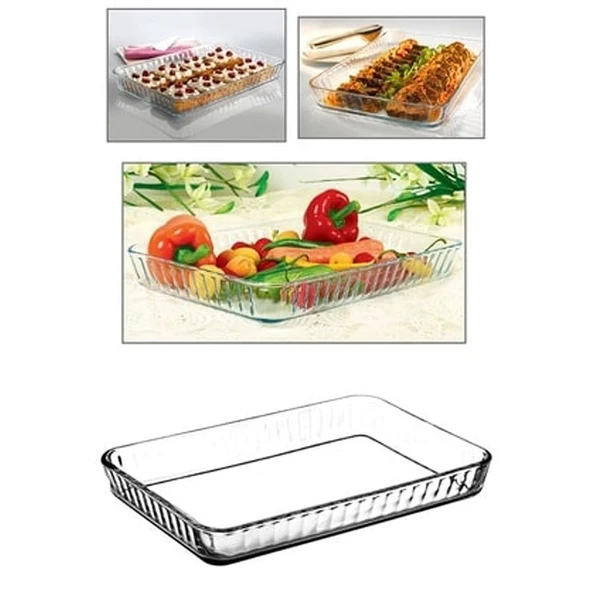 Paşabahçe 59204 3800 cc 27x40 cm Dikdörtgen Borcam