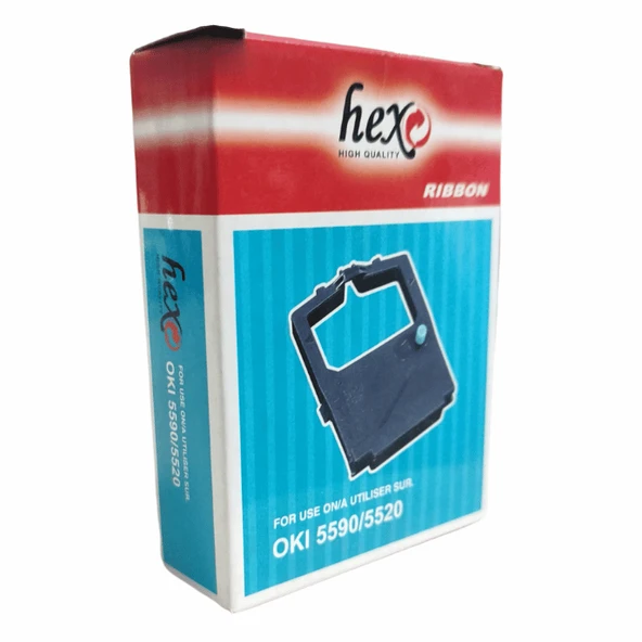 Hex Oki ML-5520, ML-5521, ML-5590, ML-5591 Siyah Muadil Şerit Kartuşu - 3