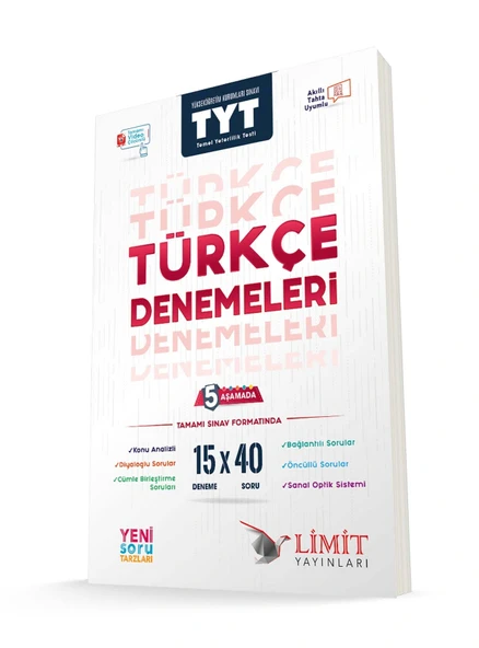 Limit Yayınları Yks Tyt Türkçe 15x40 Denemeleri