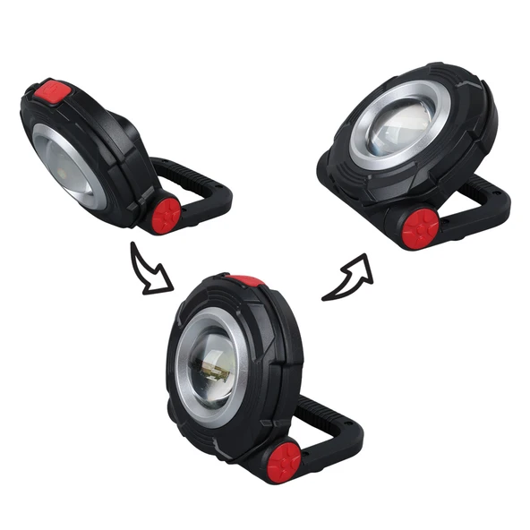 Ayt Powermaster PM-26075 3 Watt Cob Ledli Mıknatıslı Tek Modlu Fener Işıldak El Feneri AAA Pille Çalışır 85x82x38 mm - 2