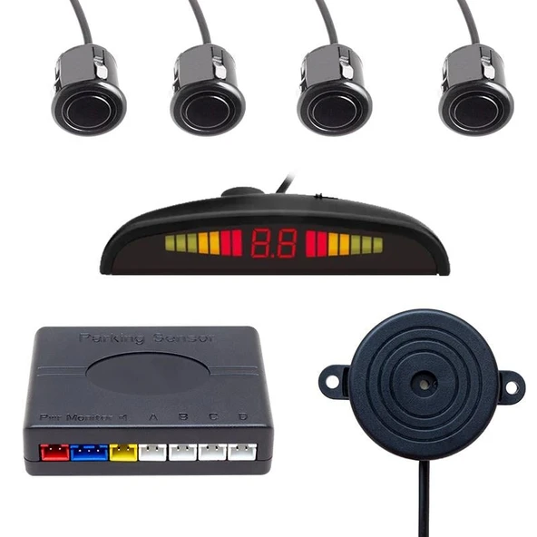 Ayt Powermaster PM-3861 Ekranlı Park Sensörü Araç Oto Göstergeli Arka Park Sensörü - 4
