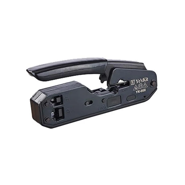 Ayt Powermaster Yk-668 Rj11 Rj12 Rj45 3 lü Pense Ethernet İnternet Telefon Soketi Jack Sıkma Takma Pensesi - 2