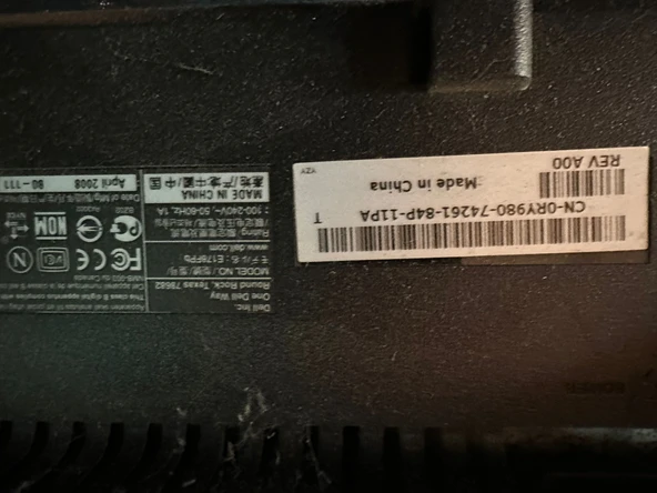 Dell E178FP 17  LCD Monitor - 1280 x 1024, 5:4, 5 ms, 800:1 2.EL KULLANILMIŞ - 3