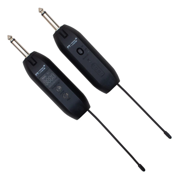Ayt Magicvoice Mv-19586 Uhf Gitar Tip Kablosuz Mikrofon 6.3mm Kablosuz Gitar Müzik Aleti Cihazı 40 Metre Çekim
