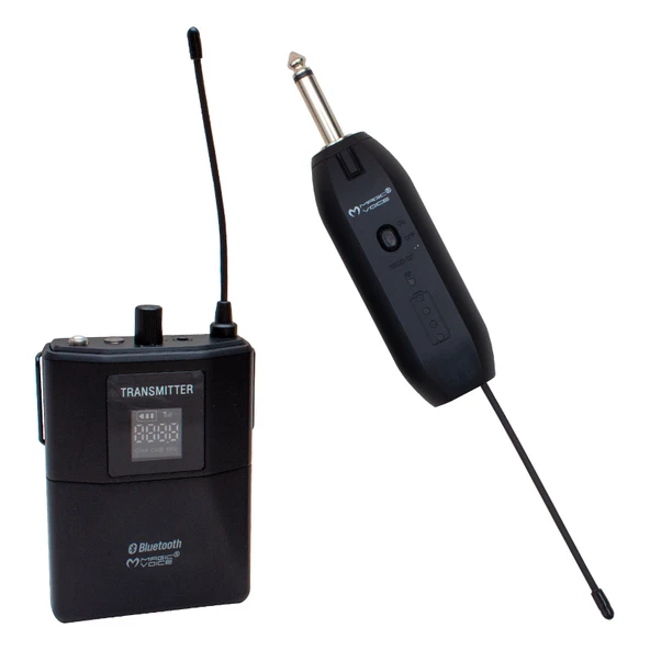 Ayt Magicvoice Mv-19601 Kablosuz Bluetooth Enstrüman Mikrofonu 6.3 Mm Jack Girişli 40 Metre Çekim Mesafesi