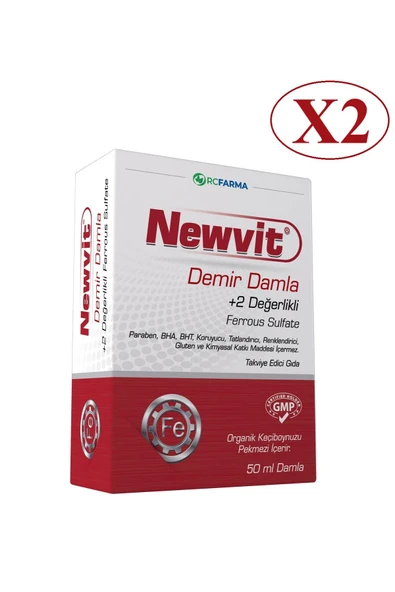 Newvit Demir Damla 2x50 ml