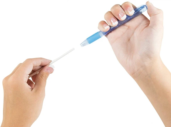 Tombow MONO Knock 3.8mm Kalem Silgi Şeffaf Mavi - 2