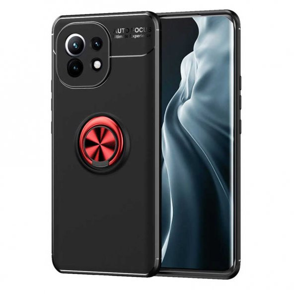 Xiaomi Mi 11 Kılıf Zore Ravel Yüzüklü Silikon Kılıf - 5