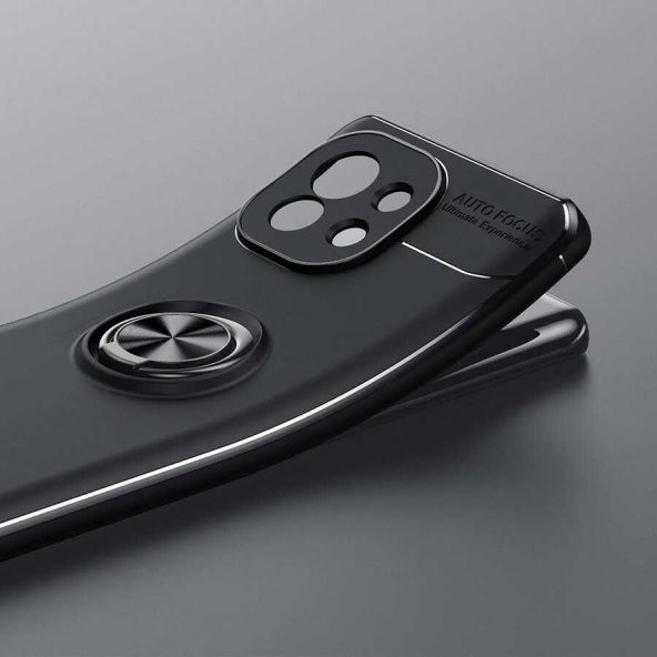 Xiaomi Mi 11 Kılıf Zore Ravel Yüzüklü Silikon Kılıf - 8