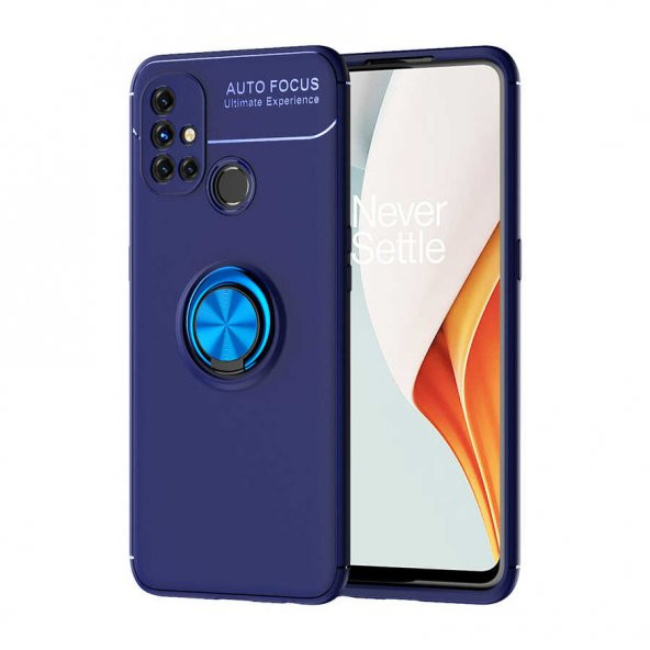 One Plus Nord N10 5G Kılıf Zore Ravel Yüzüklü Silikon Kılıf - 4
