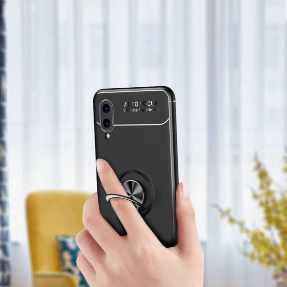 Galaxy A02 Kılıf Zore Ravel Yüzüklü Silikon Kılıf - 8