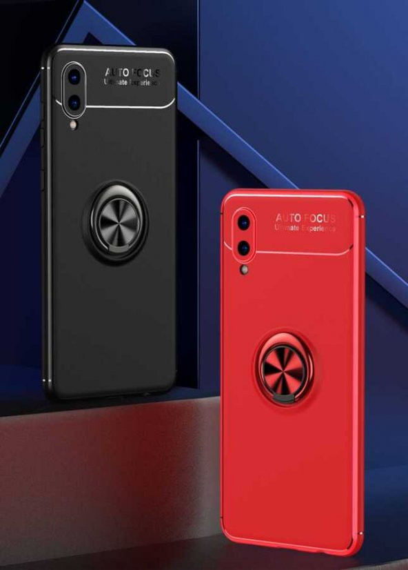Galaxy A02 Kılıf Zore Ravel Yüzüklü Silikon Kılıf - 12