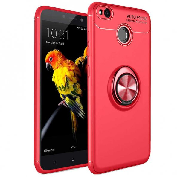 Xiaomi Redmi 4x Kılıf Zore Ravel Yüzüklü Silikon Kılıf - 3