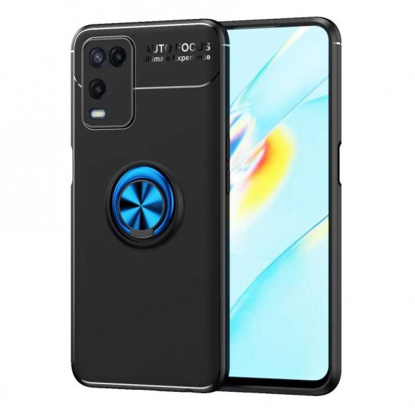 Oppo A54 4G Kılıf Zore Ravel Yüzüklü Silikon Kılıf - 7