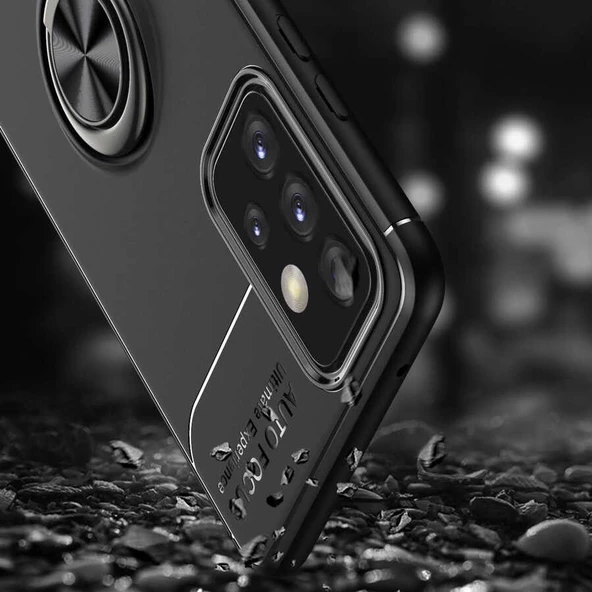 Galaxy A72 Kılıf Zore Ravel Yüzüklü Silikon Kılıf - 10