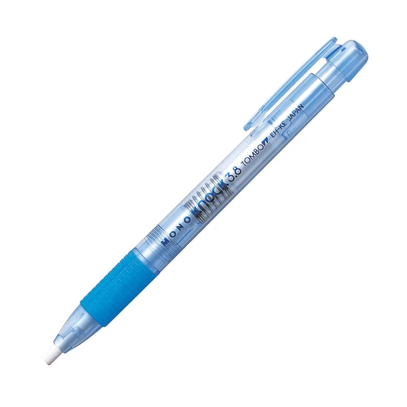 Tombow MONO Knock 3.8mm Kalem Silgi Şeffaf Mavi