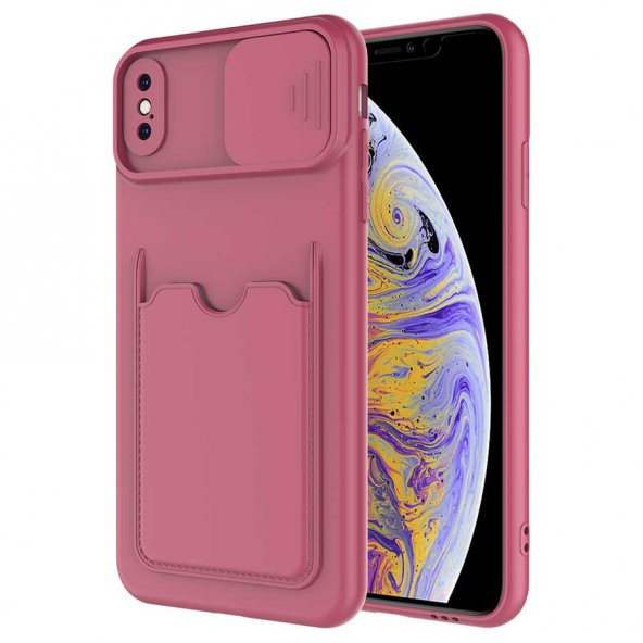 Apple iPhone XS 5.8 Kılıf ​Zore Kartix Kartlık Bölmeli Kılıf - 3