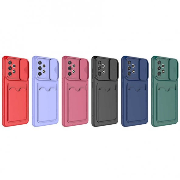 Galaxy A52 Kılıf Zore Kartix Kartlık Bölmeli Kılıf - Resim 8