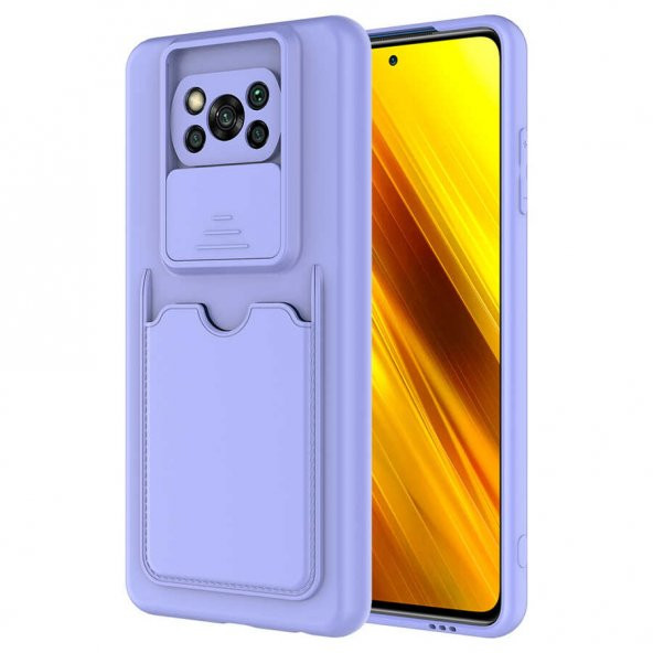 Xiaomi Poco X3 Kılıf Zore Kartix Kartlık Bölmeli Kılıf - Resim 2