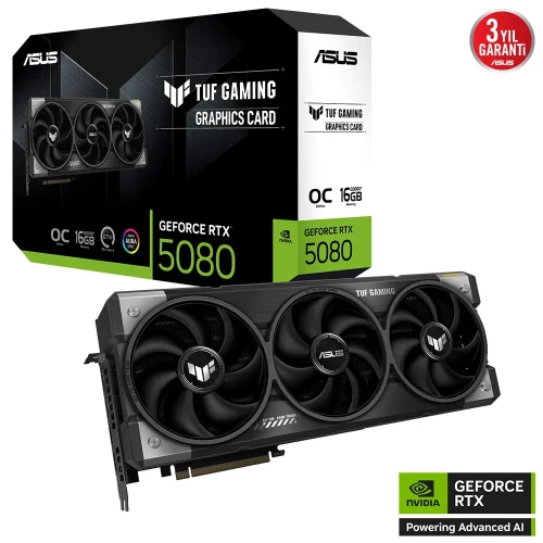 Asus 16GB TUF-RTX5080-O16G-GAMING GDDR7 256Bit 2xHDMI 3xDP RGB DLSS4