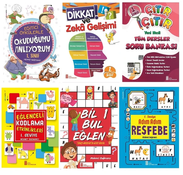 Ata 1.Sınıf 2.Dönem Seti 2 (9 Kitap) - Resim 2