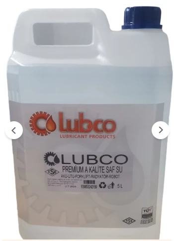 LUBCO Saf Su Ütü-Akü-Radyatör Suyu Bidon 5 Litre ürün görseli 1