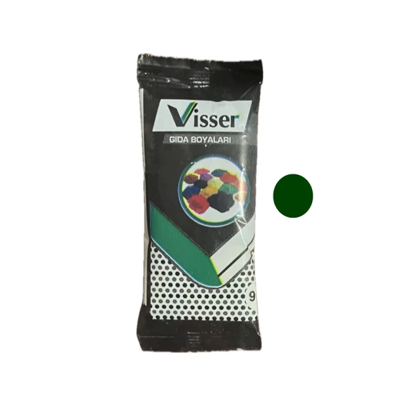 Visser Gıda Boyası Toz KOYU YEŞİL Renklendirici 9 Gr