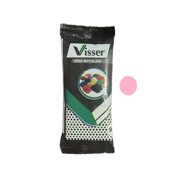 Visser Gıda Boyası Toz PEMBE Renklendirici 9 Gr