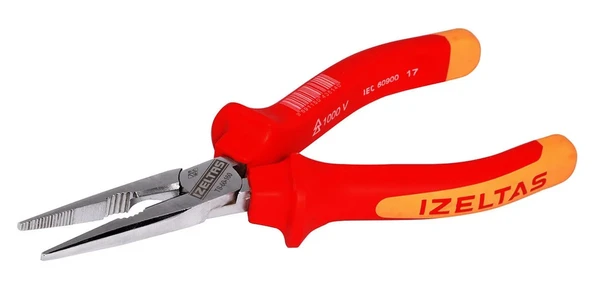İZELTAŞ 1000V İzoleli Elektrikçi Kargaburun Düz Uçlu 160 mm
