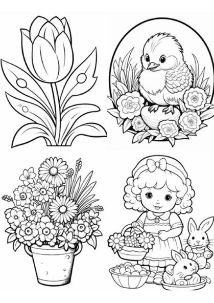 Kız Çocuklarına Boyama Kitap Seti (3 Kitap) - 4