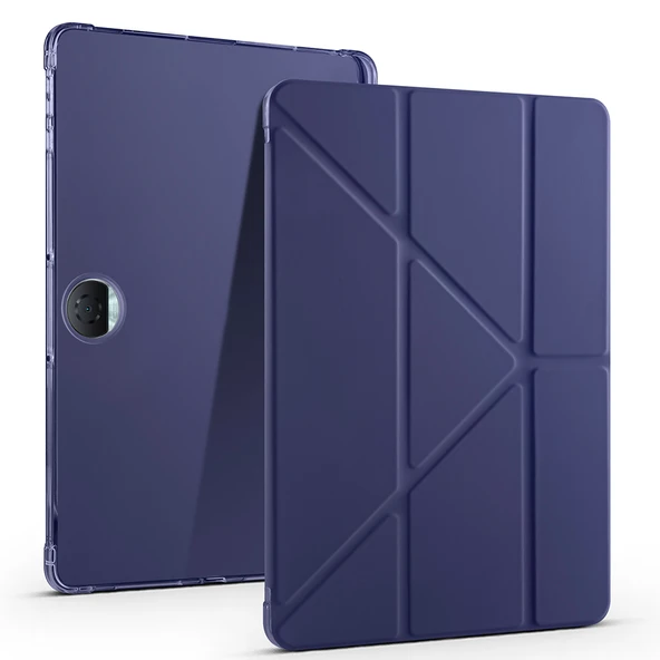 Honor Pad 9 Kılıf Zore Tri Folding Kalem Bölmeli Standlı Kılıf - 3