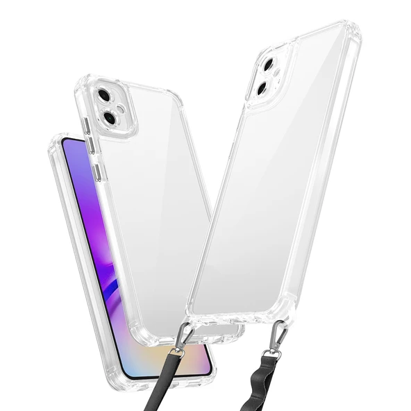 Galaxy A06 Kılıf Airbagli Takılabilir Askı Aparatlı Zore Snap Silikon Kapak - 2