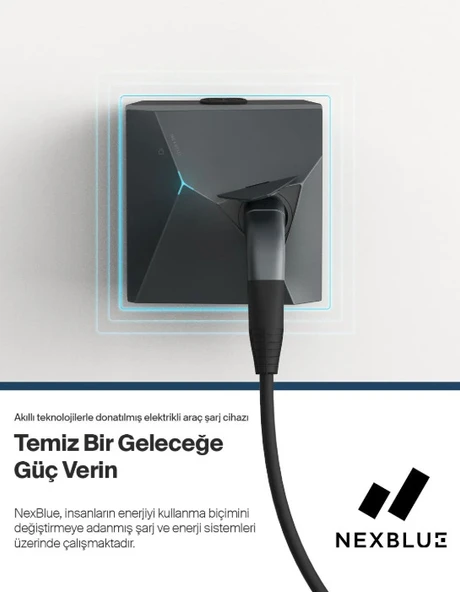 NexBlue Duvar Tipi 22kw Duvar Tipi Şarj İstasyonu NexBlue Zen (Akım Sensörü) - 2