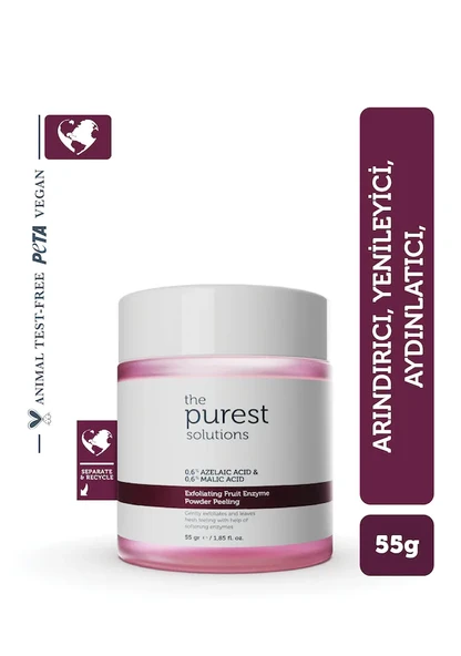 The Purest Solutions Fruit Enzyme Powder Exfoliator & Peeling (0,6% Azelaic Acid & 0,6% Malic Acid)