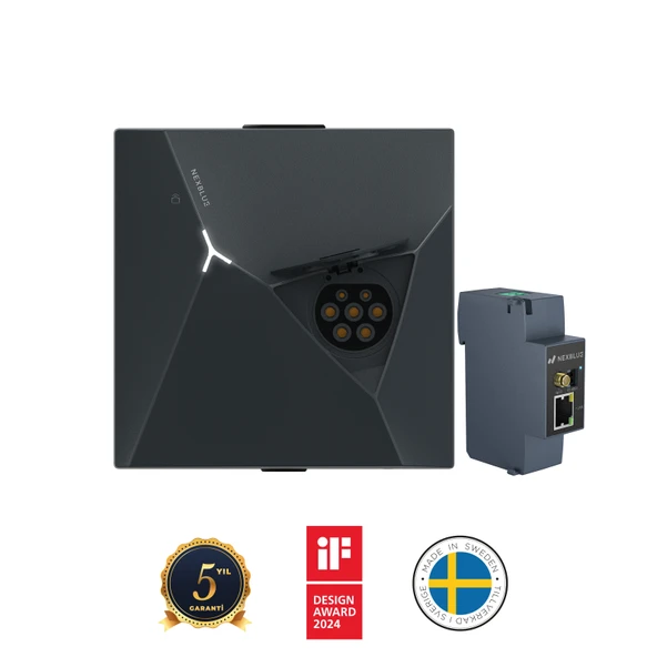 NexBlue Duvar Tipi 22kw Duvar Tipi Şarj İstasyonu NexBlue Zen (Akım Sensörü) - 5