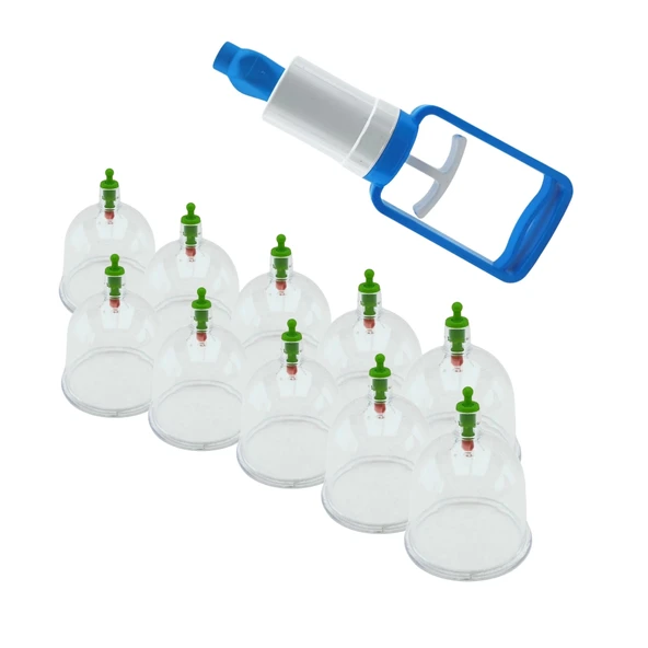 11 Parça Vakumlu Hacamat ve Masaj Kupa Seti -5 cm-