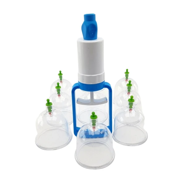 11 Parça Vakumlu Hacamat ve Masaj Kupa Seti -6 cm- - 5