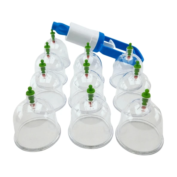 11 Parça Vakumlu Hacamat ve Masaj Kupa Seti -6 cm- - 3