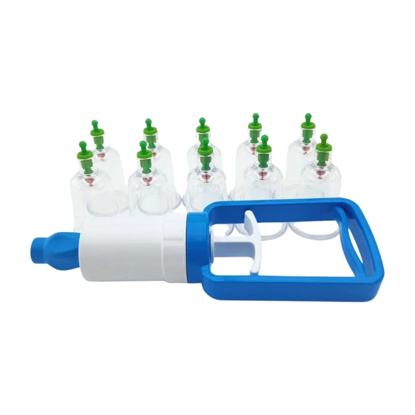 11 Parça Vakumlu Hacamat ve Masaj Kupa Seti -3 cm- - 5