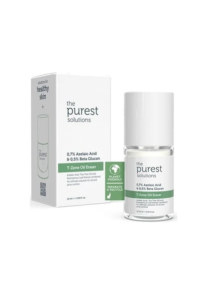 The Purest Solutions T-Zone Oil Eraser 0,7 Azelaic Acid & 0,5 Beta Glucan 10 ml - 1