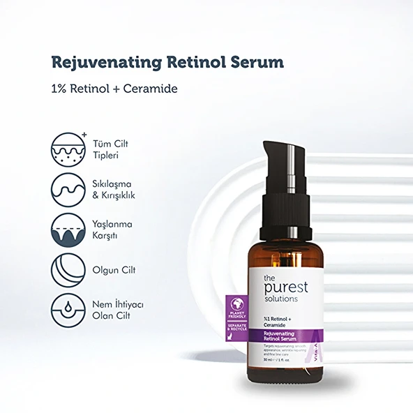 The Purest Solutions Vita-A Rejuvenating Retinol Serum (%1 Retinol + Ceramide) - 2