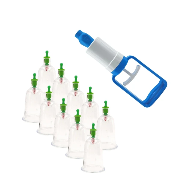 11 Parça Vakumlu Hacamat ve Masaj Kupa Seti -3 cm-