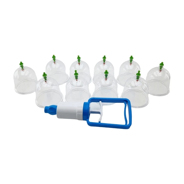 11 Parça Vakumlu Hacamat ve Masaj Kupa Seti -7 cm- - 3