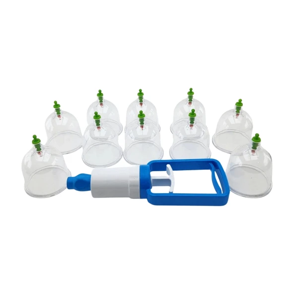 11 Parça Vakumlu Hacamat ve Masaj Kupa Seti -6 cm- - 6