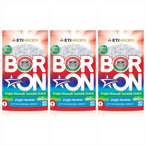 BORON DOĞAL MİNERALLİ  ÇAMAŞIR DETERJANI RENKLİLER İÇİN 78 YIKAMA