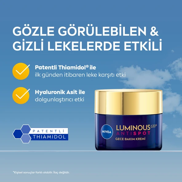 Nivea Cellular Luminous 630 AntiSpot Leke Karşıtı Gece Bakım Kremi 50ml - 2