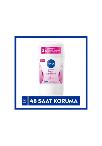 NIVEA Kadın Stick Deodorant Pearl&beauty 50ml, Ter Ve Ter Kokusuna Karşı 48 Saat Koruma, Gün Boyu Ferahlık - 2